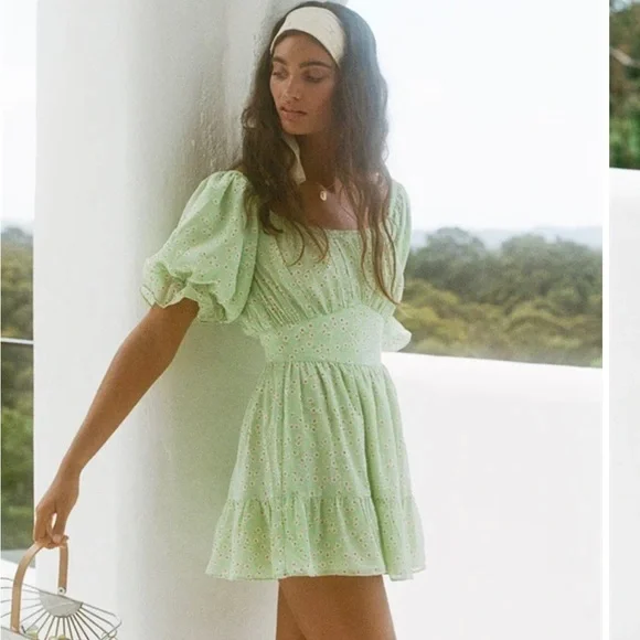 sabo skirt green dress Nelly Dress
